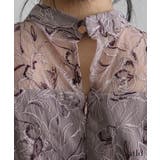 刺繍レース パフスリーブ ワンピース | PourVous | 詳細画像15 