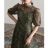 刺繍レース パフスリーブ ワンピース | PourVous | 詳細画像4 