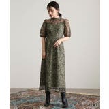 刺繍レース パフスリーブ ワンピース | PourVous | 詳細画像7 