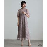 刺繍レース パフスリーブ ワンピース | PourVous | 詳細画像8 