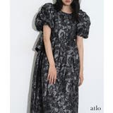 バブルスリーブ ジャガード ワンピース | PourVous | 詳細画像11 