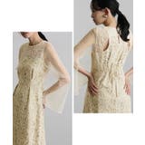 リーフエンブロイダリー バックデザイン パーティードレス | PourVous | 詳細画像10 