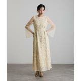 リーフエンブロイダリー バックデザイン パーティードレス | PourVous | 詳細画像11 