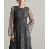 リーフエンブロイダリー バックデザイン パーティードレス | PourVous | 詳細画像12 