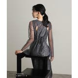 リーフエンブロイダリー バックデザイン パーティードレス | PourVous | 詳細画像4 