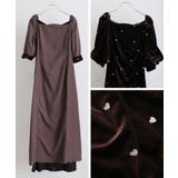 ハート ベロア ワンピース | PourVous | 詳細画像11 