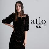 ハート ベロア ワンピース | PourVous | 詳細画像1 