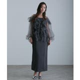 ジグザグ チュールドレス ワンピース | PourVous | 詳細画像12 