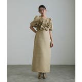 フリルビスチェ ジャカードドレス パーティードレス | PourVous | 詳細画像10 