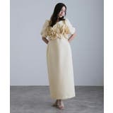 フリルビスチェ ジャカードドレス パーティードレス | PourVous | 詳細画像11 