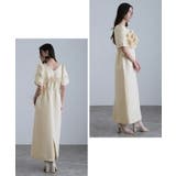 フリルビスチェ ジャカードドレス パーティードレス | PourVous | 詳細画像12 