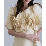 フリルビスチェ ジャカードドレス パーティードレス | PourVous | 詳細画像13 