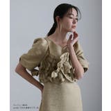 フリルビスチェ ジャカードドレス パーティードレス | PourVous | 詳細画像3 