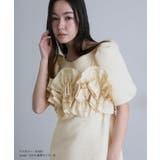 フリルビスチェ ジャカードドレス パーティードレス | PourVous | 詳細画像4 