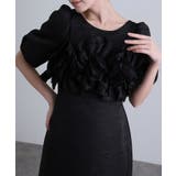 フリルビスチェ ジャカードドレス パーティードレス | PourVous | 詳細画像5 