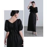 フリルビスチェ ジャカードドレス パーティードレス | PourVous | 詳細画像6 