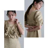 フリルビスチェ ジャカードドレス パーティードレス | PourVous | 詳細画像9 