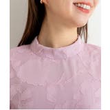 花柄ジャガードランタンスリーブAライン結婚式パーティードレス | PREFERIR | 詳細画像13 