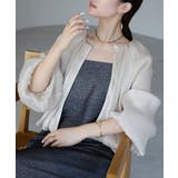 ラメ楊柳バルーンスリーブボレロ | PREFERIR | 詳細画像7 