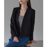 ブラック | ストレッチショートジャケット | PREFERIR