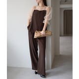 バルーンスリーブブラウス+ワイドパンツ | PREFERIR | 詳細画像11 