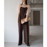 バルーンスリーブブラウス+ワイドパンツ | PREFERIR | 詳細画像15 