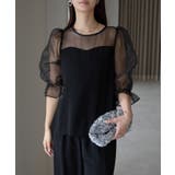 バルーンスリーブブラウス+ワイドパンツ | PREFERIR | 詳細画像22 