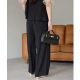 バルーンスリーブブラウス+ワイドパンツ | PREFERIR | 詳細画像36 