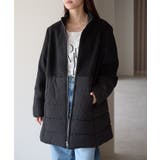 中わた切り替えスタンドカラーAラインハーフコート | PREFERIR | 詳細画像1 