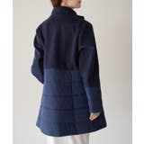 中わた切り替えスタンドカラーAラインハーフコート | PREFERIR | 詳細画像17 