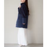 中わた切り替えスタンドカラーAラインハーフコート | PREFERIR | 詳細画像20 