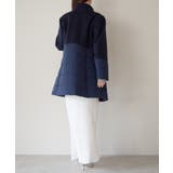 中わた切り替えスタンドカラーAラインハーフコート | PREFERIR | 詳細画像21 