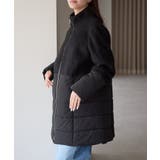 中わた切り替えスタンドカラーAラインハーフコート | PREFERIR | 詳細画像5 