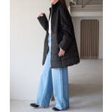 中わた切り替えスタンドカラーAラインハーフコート | PREFERIR | 詳細画像7 