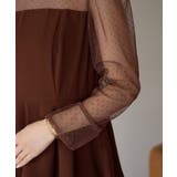 ドットチュール切り替えペプラムドレス | PREFERIR | 詳細画像13 