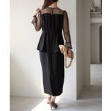 ドットチュール切り替えペプラムドレス | PREFERIR | 詳細画像36 