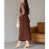 ドットチュール切り替えペプラムドレス | PREFERIR | 詳細画像6 