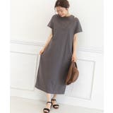 チャコールグレー | レーヤード風カットソーワンピース | PREFERIR