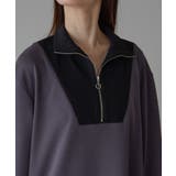 配色ジップアップカットソーワンピース | PREFERIR | 詳細画像12 