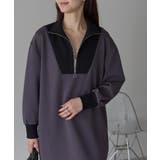 配色ジップアップカットソーワンピース | PREFERIR | 詳細画像18 