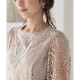 刺繍レースバックリボン結婚式パーティードレス | PREFERIR | 詳細画像16 