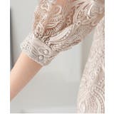 刺繍レースバックリボン結婚式パーティードレス | PREFERIR | 詳細画像19 