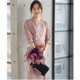 刺繍レースバックリボン結婚式パーティードレス | PREFERIR | 詳細画像5 