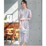 刺繍レースバックリボン結婚式パーティードレス | PREFERIR | 詳細画像8 