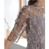 バックリボンチュール刺しゅうレース結婚式パーティードレス | PREFERIR | 詳細画像26 