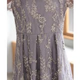 バックリボンチュール刺しゅうレース結婚式パーティードレス | PREFERIR | 詳細画像28 