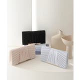 3WAYサテンプリーツ切り替えパーティークラッチバッグ | PREFERIR | 詳細画像10 