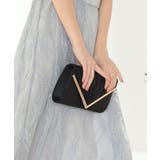 3WAY V字サテンプリーツパーティークラッチバッグ | PREFERIR | 詳細画像3 