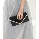 3WAY V字サテンプリーツパーティークラッチバッグ | PREFERIR | 詳細画像4 