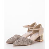 グリッターチャンキーヒールパンプス | PREFERIR | 詳細画像1 